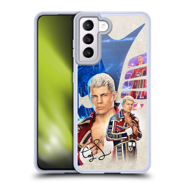 WWE Cody Rhodes Superstar Graphics Soft Gel Case for Samsung Galaxy S21 5G