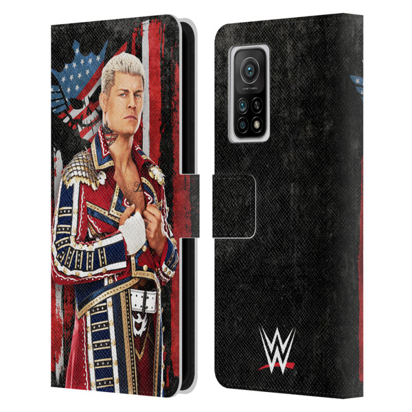 WWE Cody Rhodes Superstar Flag Leather Book Wallet Case Cover For Xiaomi Mi 10T 5G
