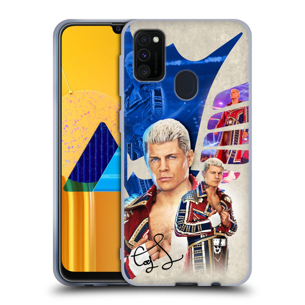 WWE Cody Rhodes Superstar Graphics Soft Gel Case for Samsung Galaxy M30s (2019)/M21 (2020)