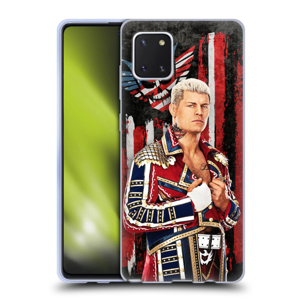 WWE Cody Rhodes American Nightmare Flag Soft Gel Case for Samsung Galaxy Note10 Lite
