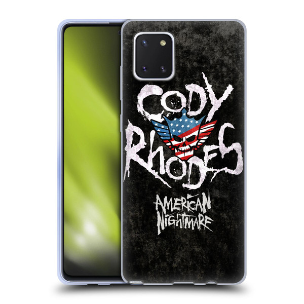 WWE Cody Rhodes Distressed Name Soft Gel Case for Samsung Galaxy Note10 Lite