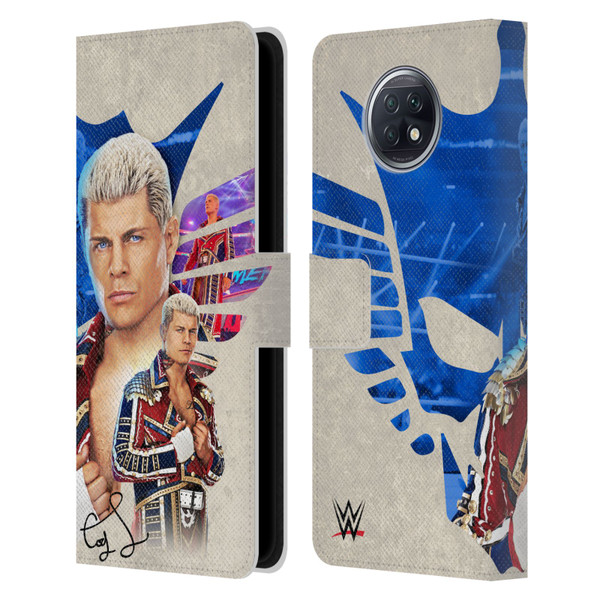 WWE Cody Rhodes Superstar Graphics Leather Book Wallet Case Cover For Xiaomi Redmi Note 9T 5G