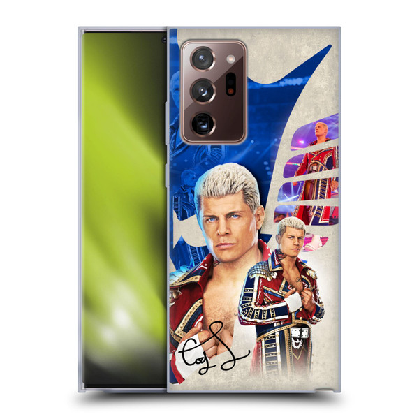 WWE Cody Rhodes Superstar Graphics Soft Gel Case for Samsung Galaxy Note20 Ultra / 5G