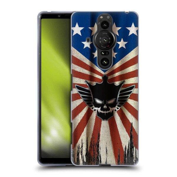 WWE Cody Rhodes Distressed Flag Soft Gel Case for Sony Xperia Pro-I