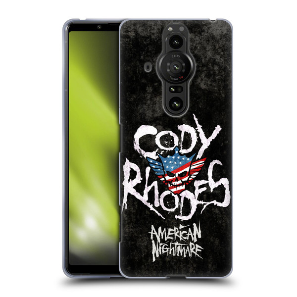 WWE Cody Rhodes Distressed Name Soft Gel Case for Sony Xperia Pro-I