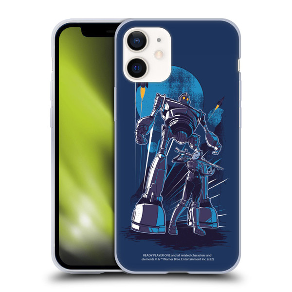 Ready Player One Graphics Iron Giant Soft Gel Case for Apple iPhone 12 Mini