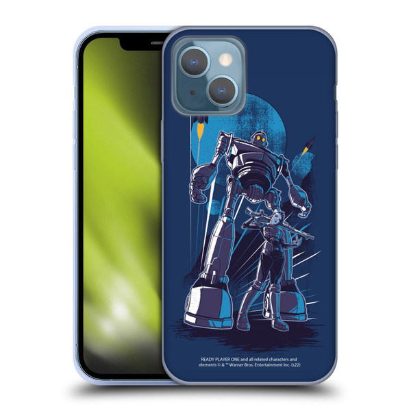 Ready Player One Graphics Iron Giant Soft Gel Case for Apple iPhone 13