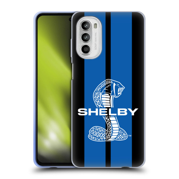 Shelby Car Graphics Blue Soft Gel Case for Motorola Moto G52
