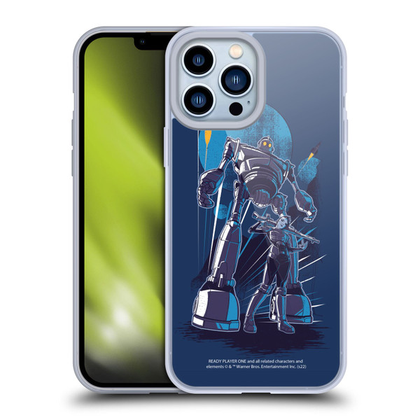 Ready Player One Graphics Iron Giant Soft Gel Case for Apple iPhone 13 Pro Max