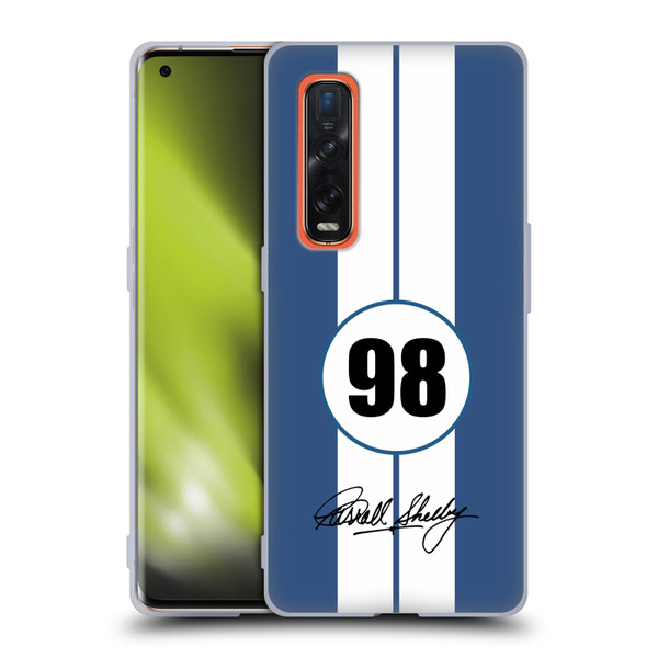 Shelby Car Graphics 1965 427 S/C Blue Soft Gel Case for OPPO Find X2 Pro 5G