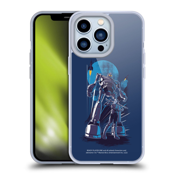 Ready Player One Graphics Iron Giant Soft Gel Case for Apple iPhone 13 Pro