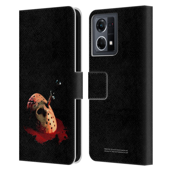 Friday the 13th: The Final Chapter Key Art Poster Leather Book Wallet Case Cover For OPPO Reno8 4G