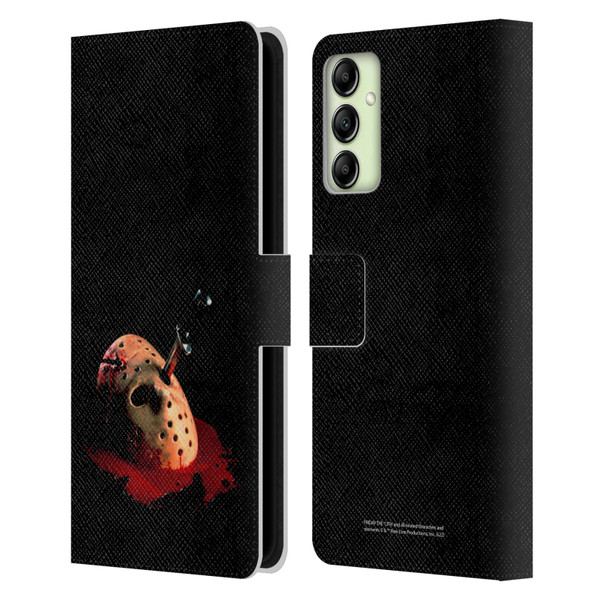 Friday the 13th: The Final Chapter Key Art Poster Leather Book Wallet Case Cover For Samsung Galaxy A14 5G