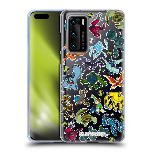 Ben 10: Ultimate Alien Graphics Alien Pattern Soft Gel Case for Huawei P40 5G