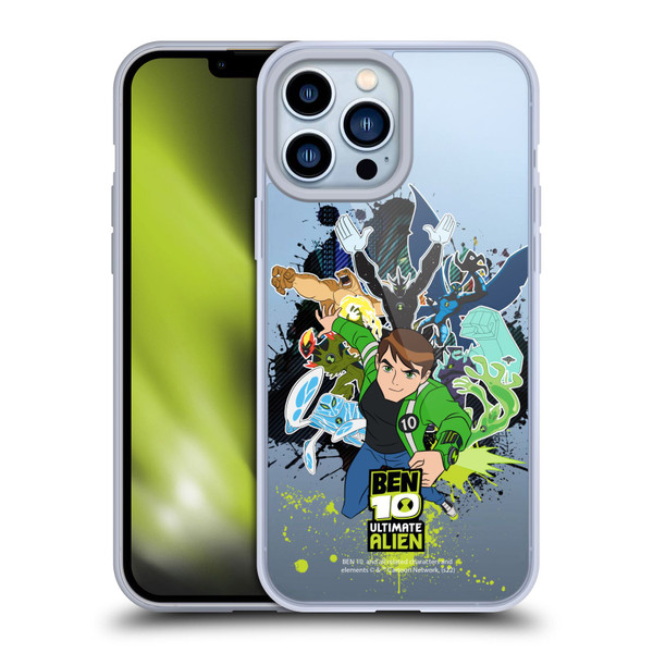 Ben 10: Ultimate Alien Graphics Character Art Soft Gel Case for Apple iPhone 13 Pro Max & MagSafe