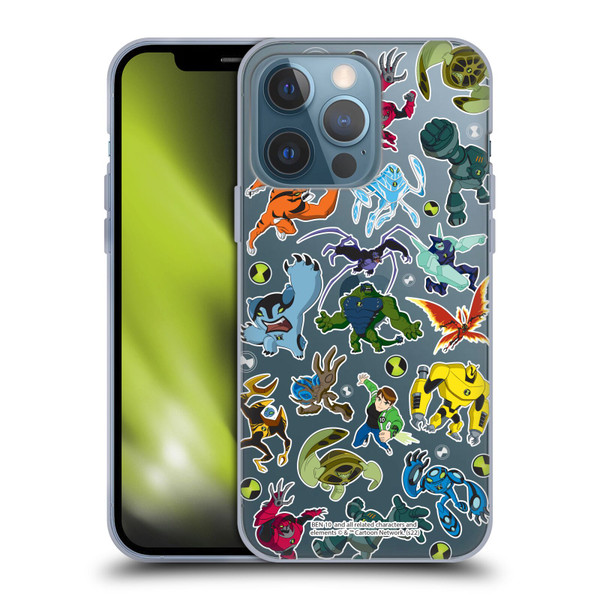 Ben 10: Ultimate Alien Graphics Alien Pattern Soft Gel Case for Apple iPhone 13 Pro