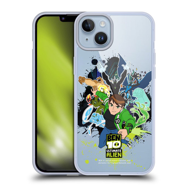 Ben 10: Ultimate Alien Graphics Character Art Soft Gel Case for Apple iPhone 14 Plus & MagSafe
