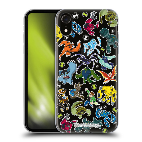 Ben 10: Ultimate Alien Graphics Alien Pattern Soft Gel Case for Apple iPhone XR
