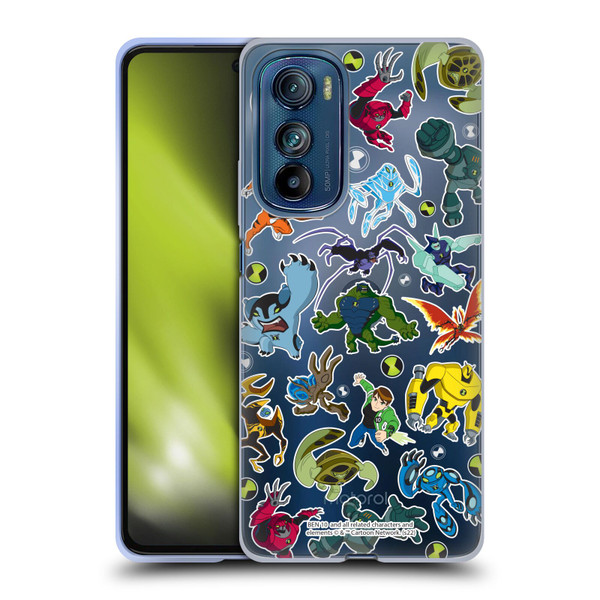 Ben 10: Ultimate Alien Graphics Alien Pattern Soft Gel Case for Motorola Edge 30