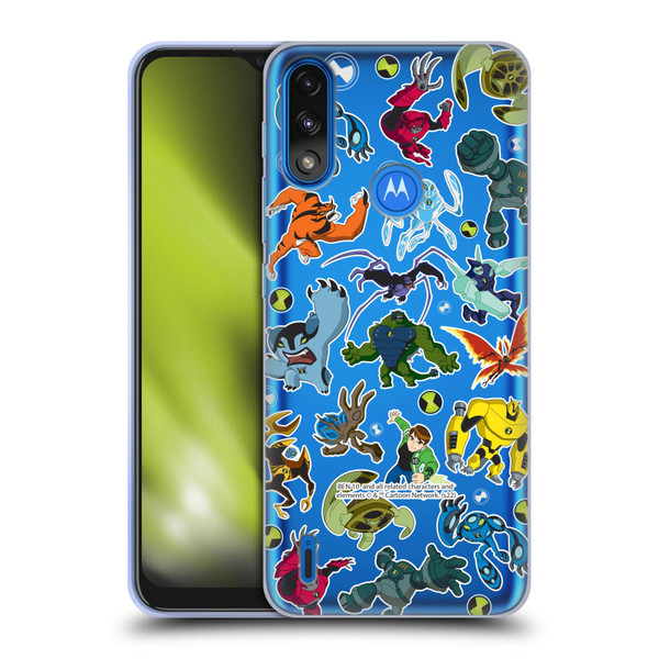Ben 10: Ultimate Alien Graphics Alien Pattern Soft Gel Case for Motorola Moto E7 Power / Moto E7i Power