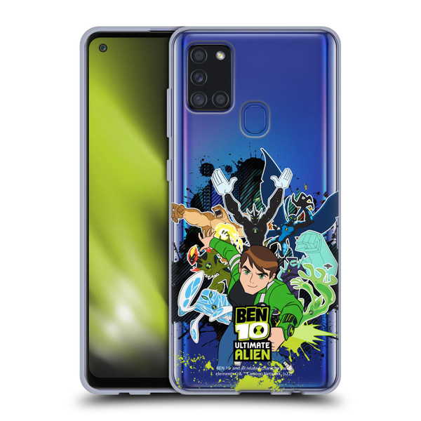 Ben 10: Ultimate Alien Graphics Character Art Soft Gel Case for Samsung Galaxy A21s (2020)
