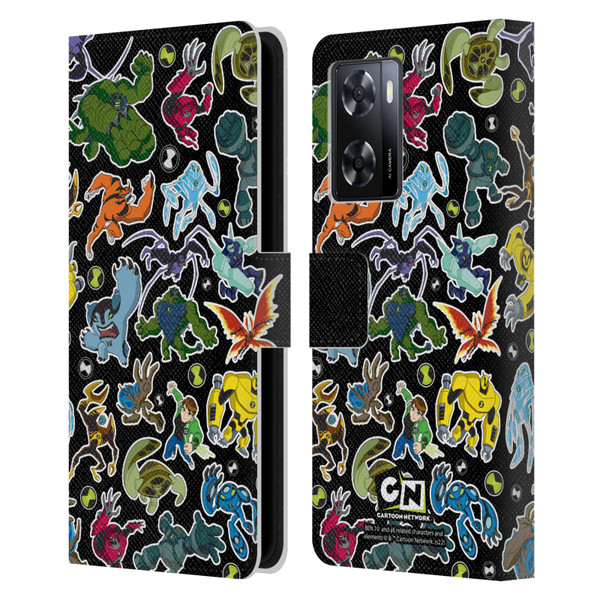 Ben 10: Ultimate Alien Graphics Alien Pattern Leather Book Wallet Case Cover For OPPO A57s