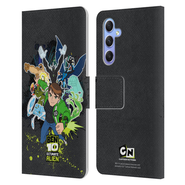Ben 10: Ultimate Alien Graphics Character Art Leather Book Wallet Case Cover For Samsung Galaxy A34 5G