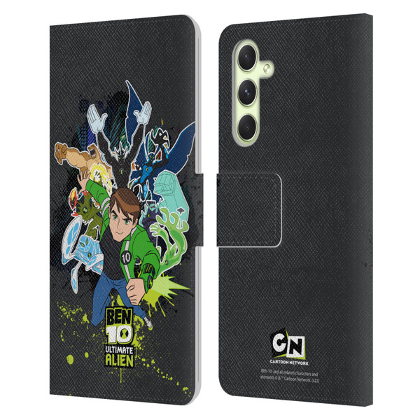 Ben 10: Ultimate Alien Graphics Character Art Leather Book Wallet Case Cover For Samsung Galaxy A54 5G