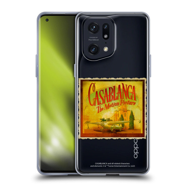 Casablanca Graphics Poster Soft Gel Case for OPPO Find X5 Pro