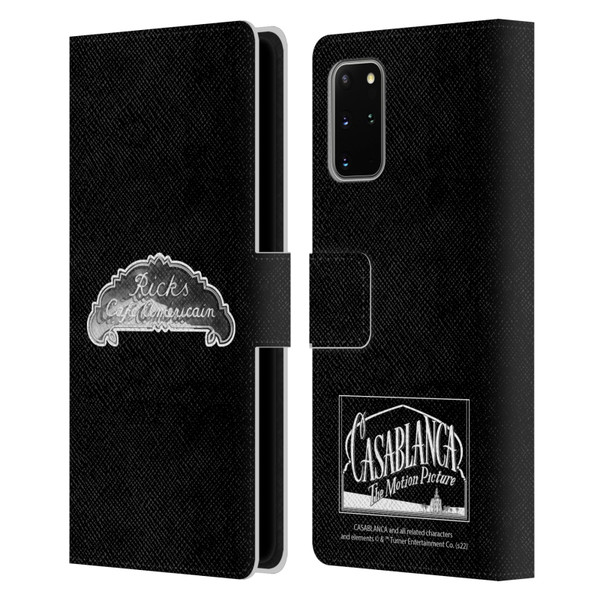 Casablanca Graphics Rick's Cafe Leather Book Wallet Case Cover For Samsung Galaxy S20+ / S20+ 5G