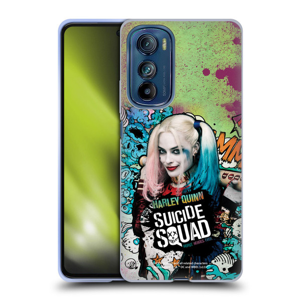 Suicide Squad 2016 Graphics Harley Quinn Poster Soft Gel Case for Motorola Edge 30