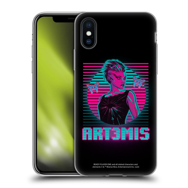 Ready Player One Graphics Character Art Soft Gel Case for Apple iPhone X / iPhone XS