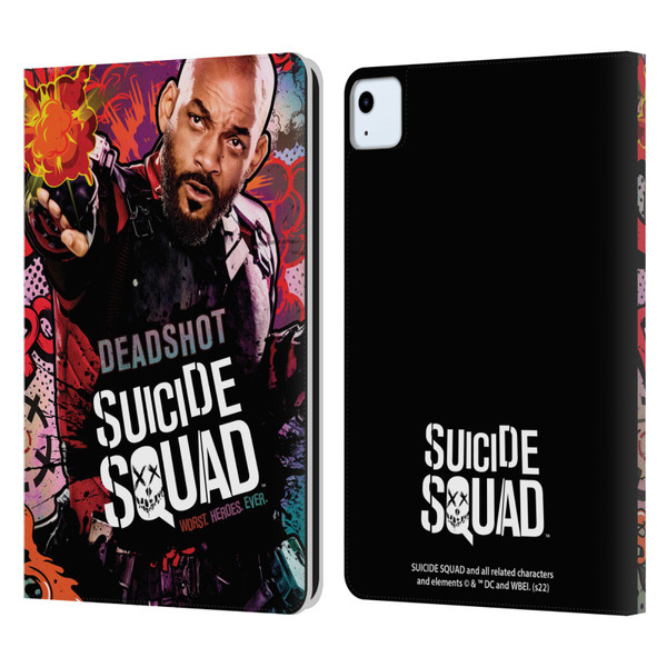 Suicide Squad 2016 Graphics Deadshot Poster Leather Book Wallet Case Cover For Apple iPad Air 2020 / 2022