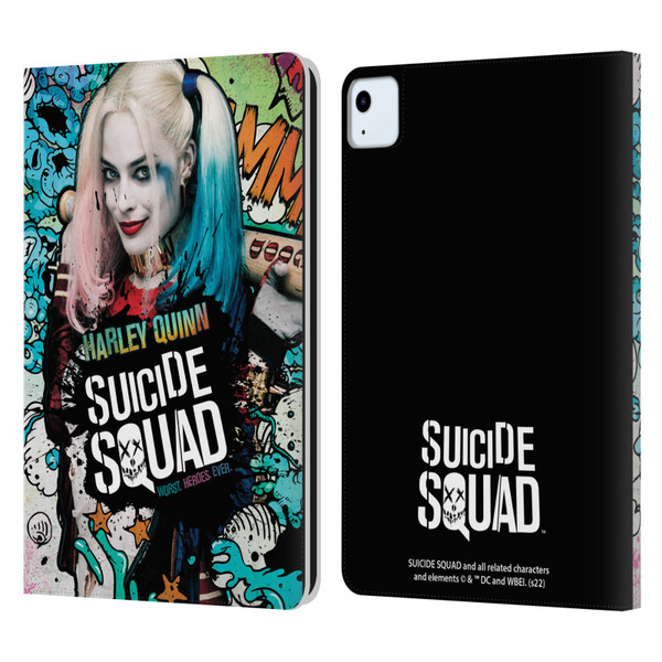 Suicide Squad 2016 Graphics Harley Quinn Poster Leather Book Wallet Case Cover For Apple iPad Air 2020 / 2022