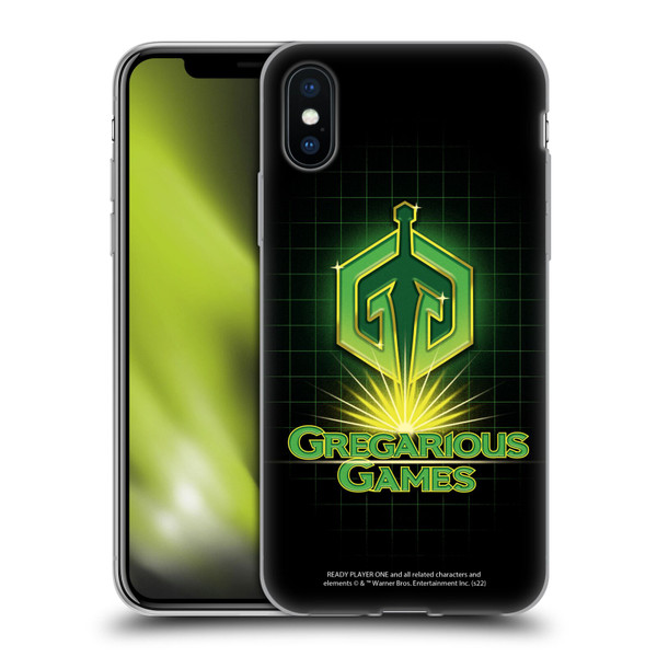 Ready Player One Graphics Logo Soft Gel Case for Apple iPhone X / iPhone XS