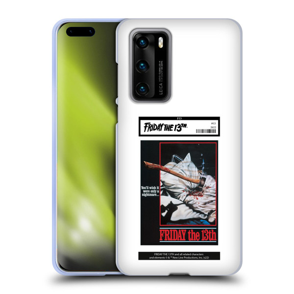 Friday the 13th 1980 Graphics Poster 2 Soft Gel Case for Huawei P40 5G