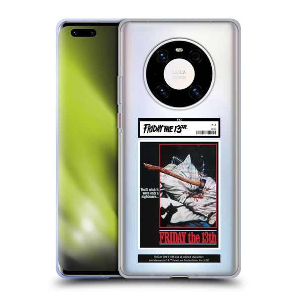 Friday the 13th 1980 Graphics Poster 2 Soft Gel Case for Huawei Mate 40 Pro 5G
