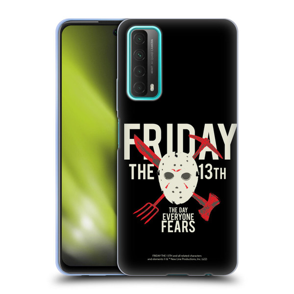 Friday the 13th 1980 Graphics The Day Everyone Fears Soft Gel Case for Huawei P Smart (2021)