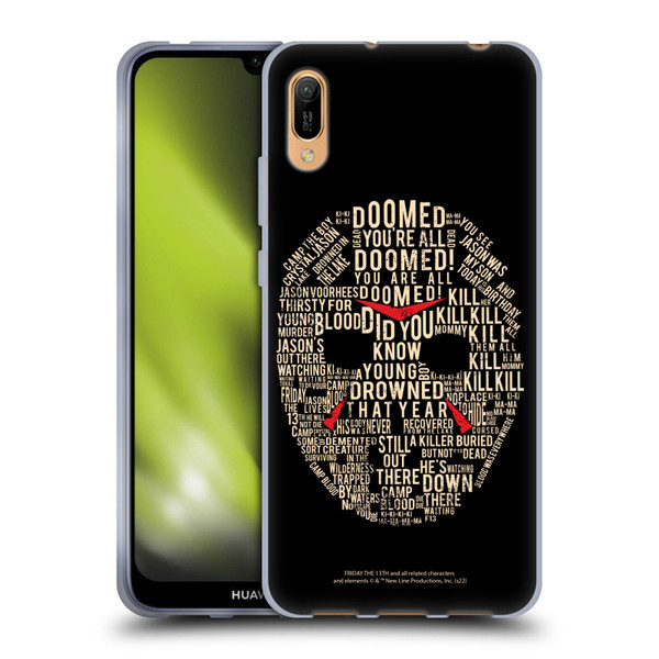 Friday the 13th 1980 Graphics Typography Soft Gel Case for Huawei Y6 Pro (2019)
