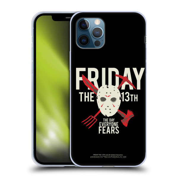 Friday the 13th 1980 Graphics The Day Everyone Fears Soft Gel Case for Apple iPhone 12 / iPhone 12 Pro