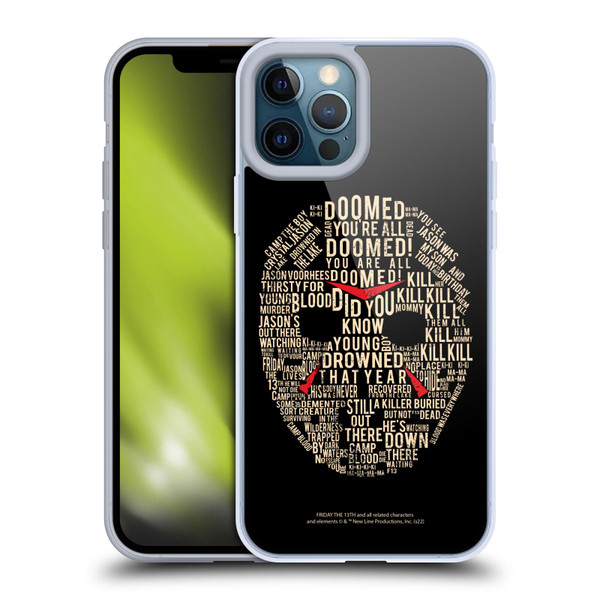 Friday the 13th 1980 Graphics Typography Soft Gel Case for Apple iPhone 12 Pro Max