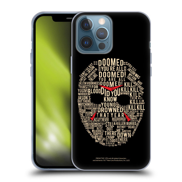 Friday the 13th 1980 Graphics Typography Soft Gel Case for Apple iPhone 13 Pro Max