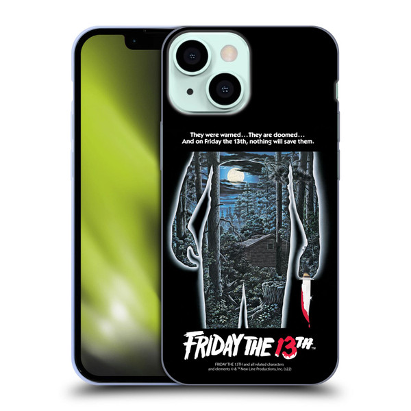 Friday the 13th 1980 Graphics Poster Soft Gel Case for Apple iPhone 13 Mini