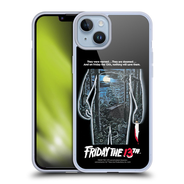 Friday the 13th 1980 Graphics Poster Soft Gel Case for Apple iPhone 14 Plus
