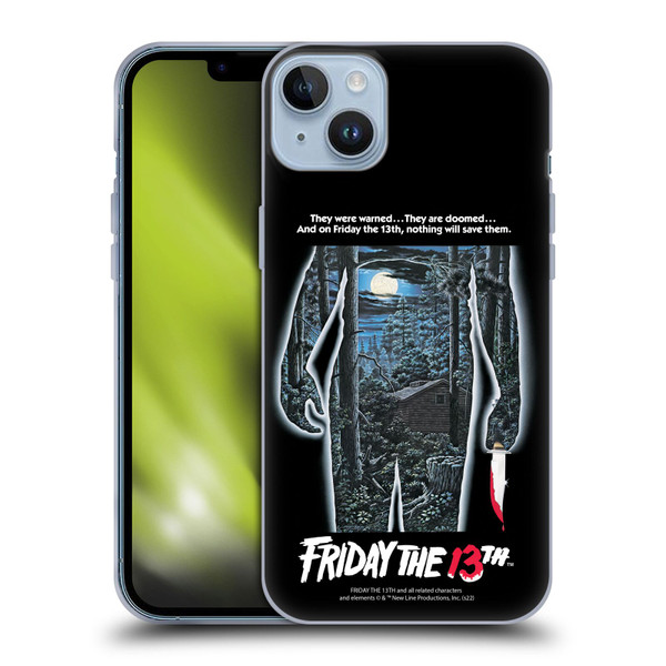 Friday the 13th 1980 Graphics Poster Soft Gel Case for Apple iPhone 14 Plus