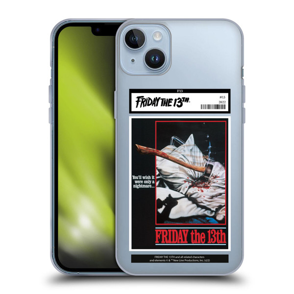 Friday the 13th 1980 Graphics Poster 2 Soft Gel Case for Apple iPhone 14 Plus