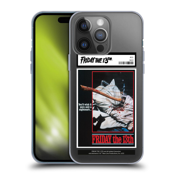 Friday the 13th 1980 Graphics Poster 2 Soft Gel Case for Apple iPhone 14 Pro