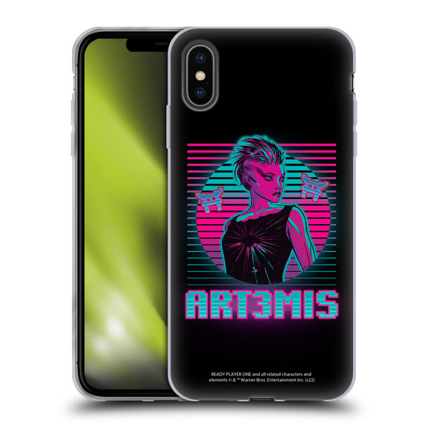 Ready Player One Graphics Character Art Soft Gel Case for Apple iPhone XS Max