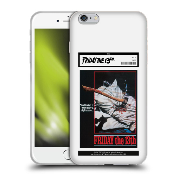 Friday the 13th 1980 Graphics Poster 2 Soft Gel Case for Apple iPhone 6 Plus / iPhone 6s Plus