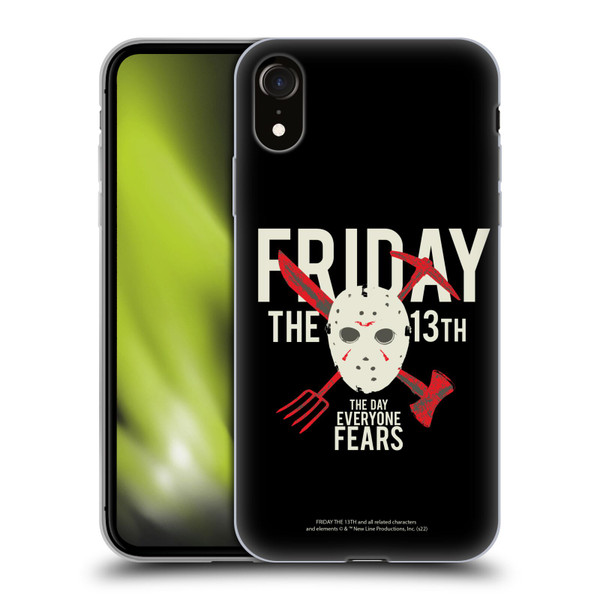 Friday the 13th 1980 Graphics The Day Everyone Fears Soft Gel Case for Apple iPhone XR